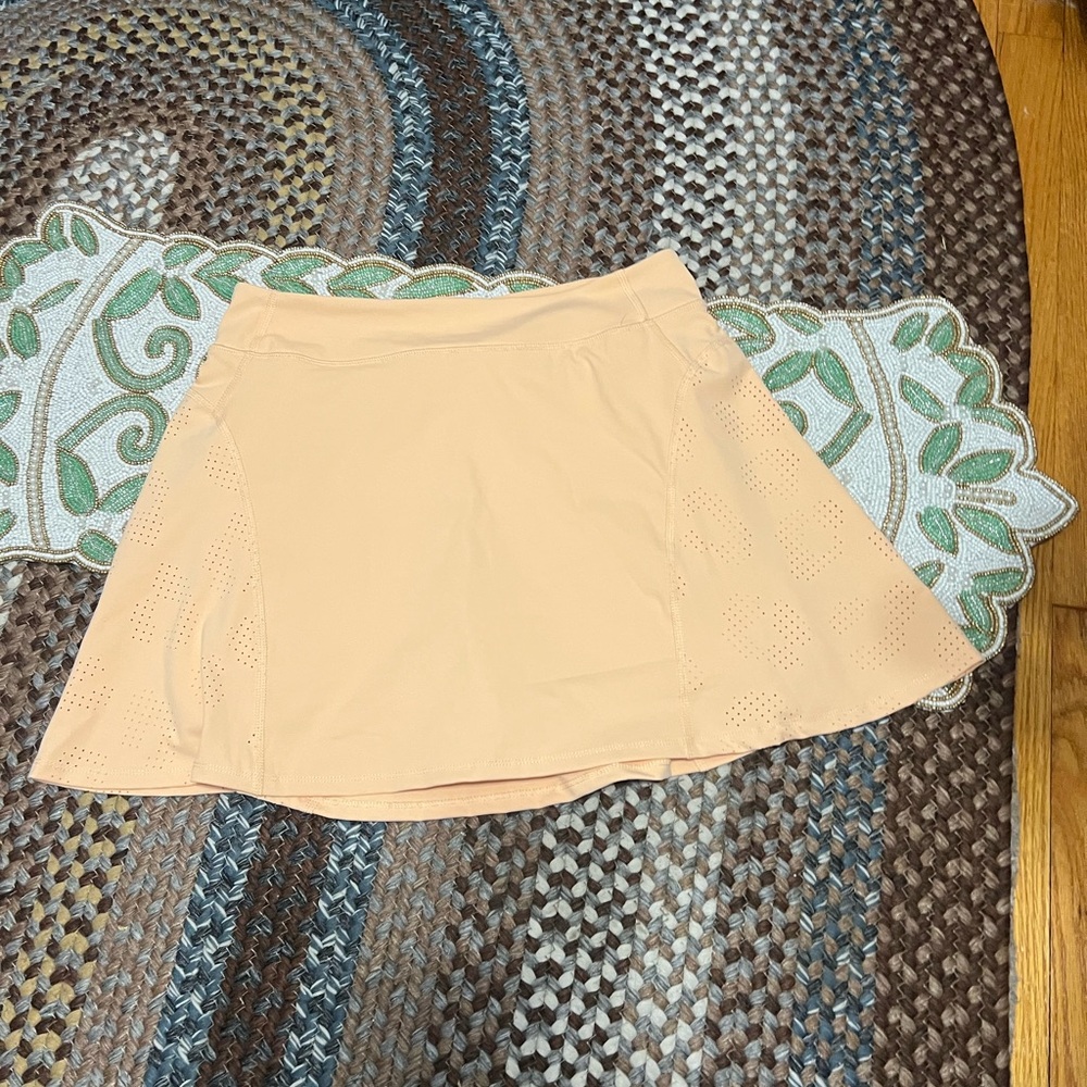 Sincerely Jules Peach Laser-Cut athletic Skirt